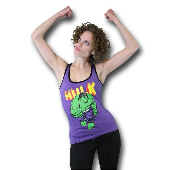Marvel Green and Yellow Hulk Tank Top - Picture 1 of 8
